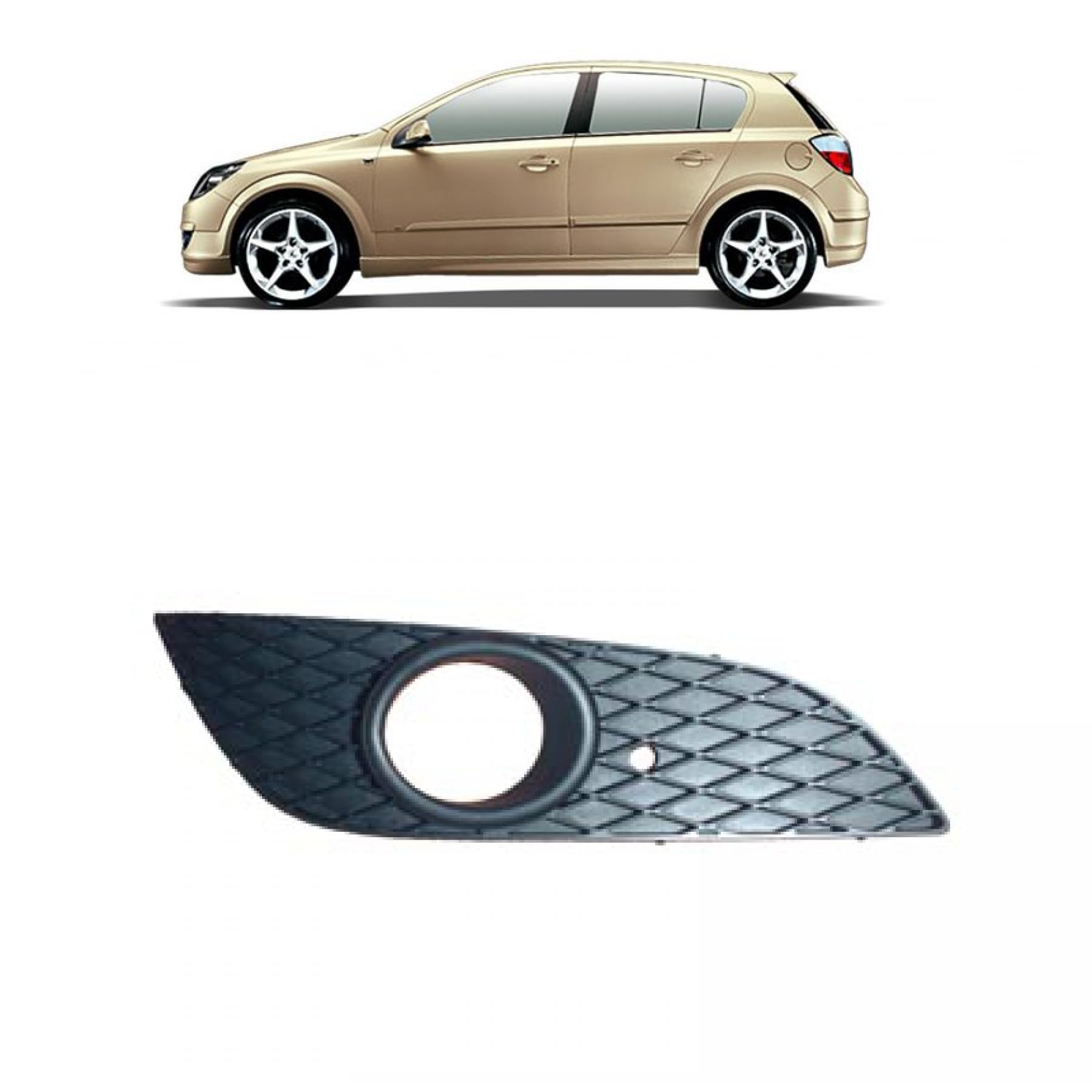 DM Autoteile 282792 Nebelscheinwerfer Gitter vorne rechts kompatibel für Opel Astra H Caravan Facel. 2007-2009 DM Autoteile 282792 Nebelscheinwerfer Gitter vorne rechts kompatibel für Opel Astra H Caravan Facel. 2007-2009 von DM Autoteile