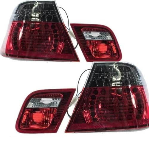 DM Autoteile 2x LED Rückleuchten SET passt für E46 Cabrio Rot Smoke 99-03 auf M3 Facelift von DM Autoteile