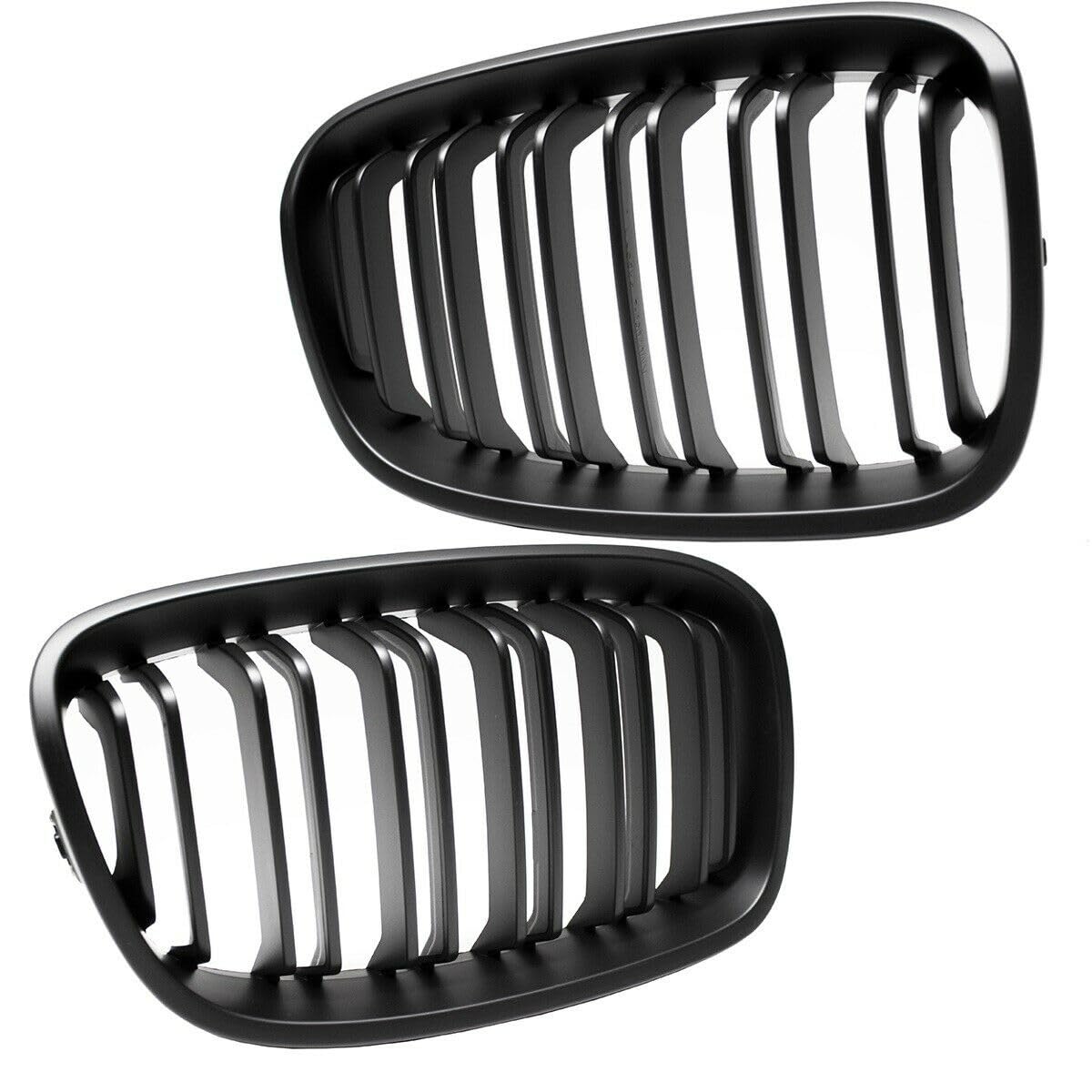 DM Autoteile 2x SET Doppelsteg Kühlergrill Grill Schwarz MATT passend für 1er F20 F21 + M von DM Autoteile