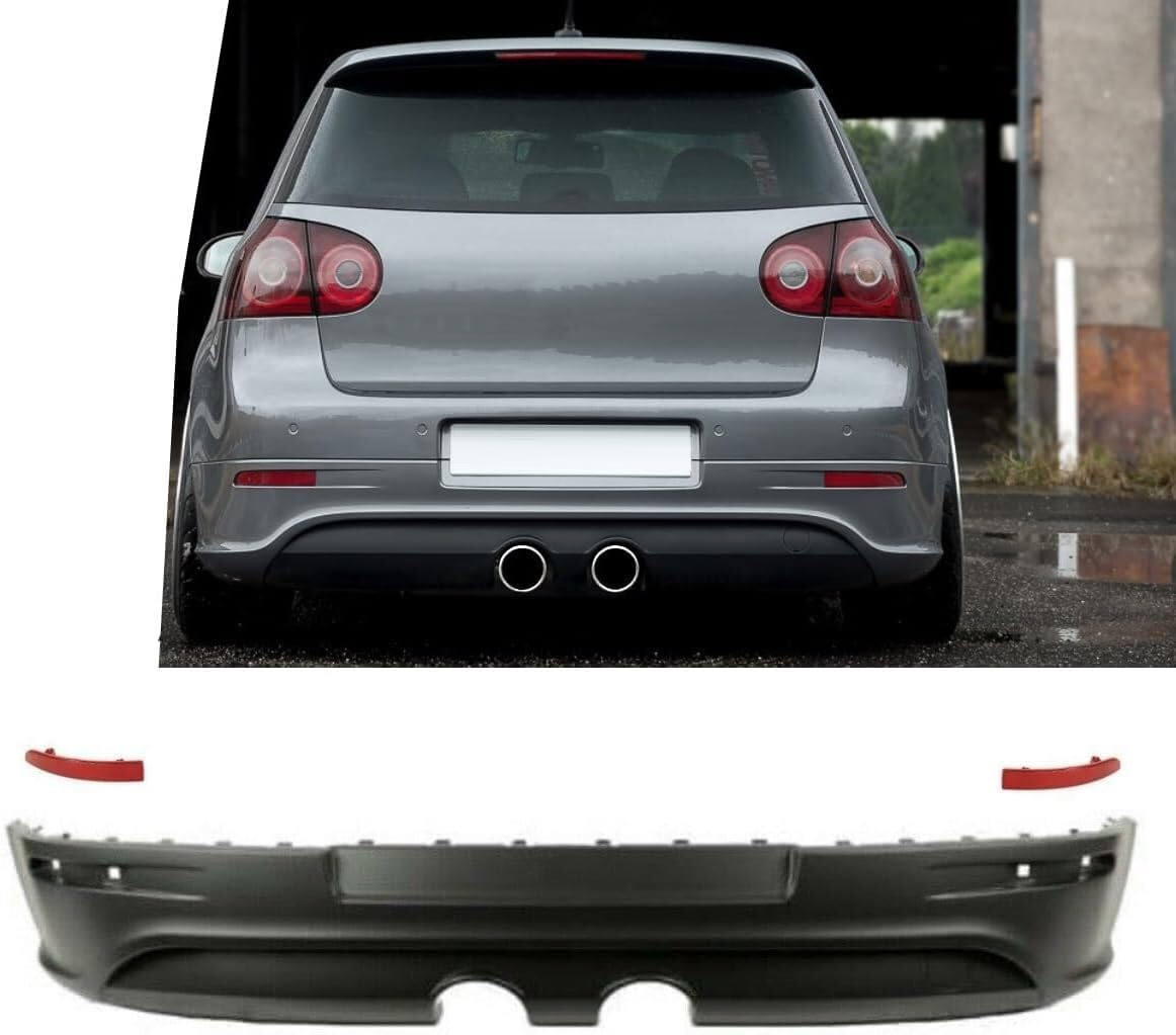 DM Autoteile 3131 Diffusor hinten Heck 2-Rohr mittig + ABE GUTACHTEN kompatibel für VW Golf 5 ab 03-08 DM Autoteile 3131 Diffusor hinten Heck 2-Rohr mittig + ABE GUTACHTEN kompatibel für VW Golf 5 ab 03-08 von DM Autoteile