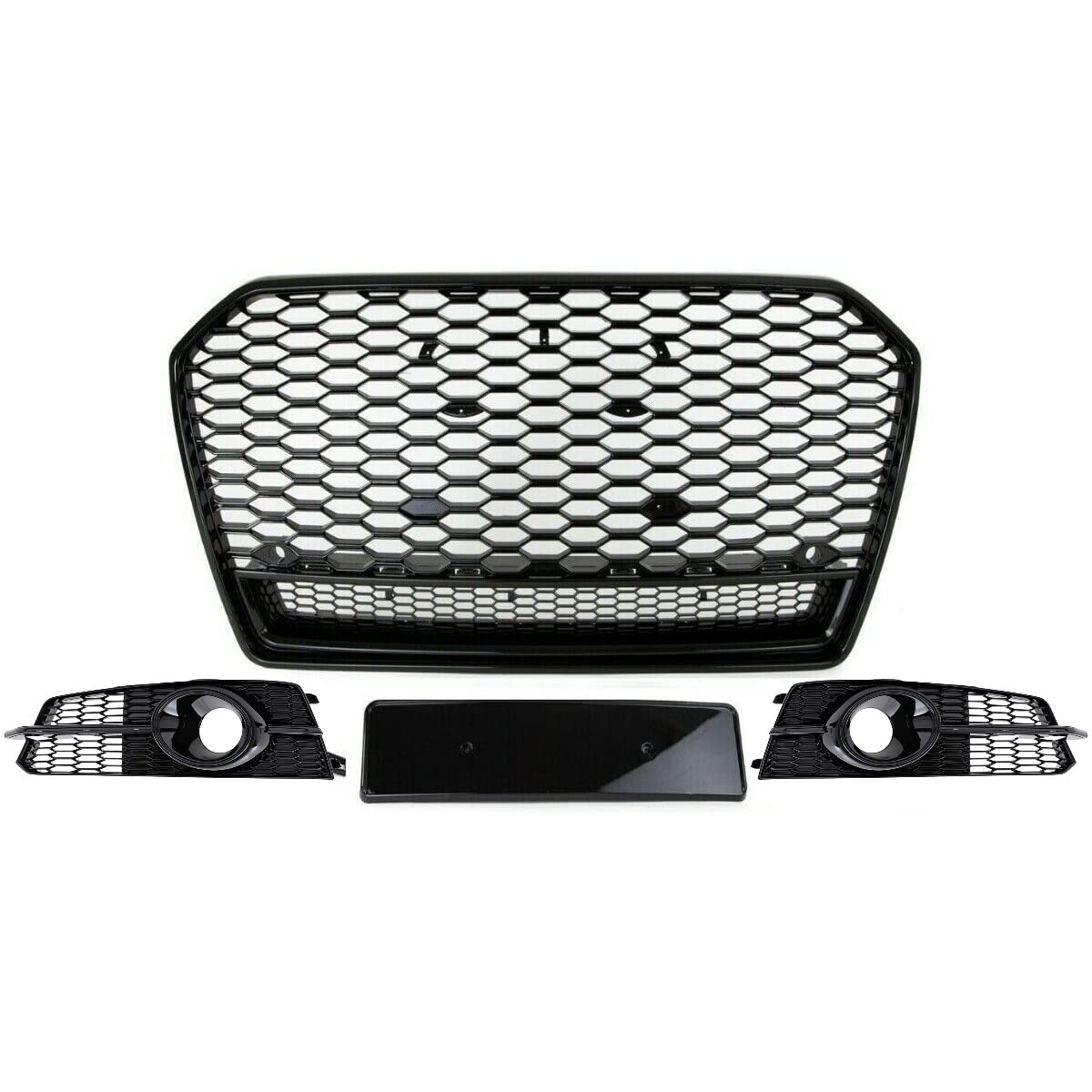 DM Autoteile 4337 Set Wabengrill Kühlergrill + Gitter schwarz glanz kompatibel für Audi A6 4G ab 2014-2018 kein RS6 DM Autoteile 4337 Set Wabengrill Kühlergrill + Gitter schwarz glanz kompatibel für Audi A6 4G ab 2014-2018 kein RS6 von DM Autoteile