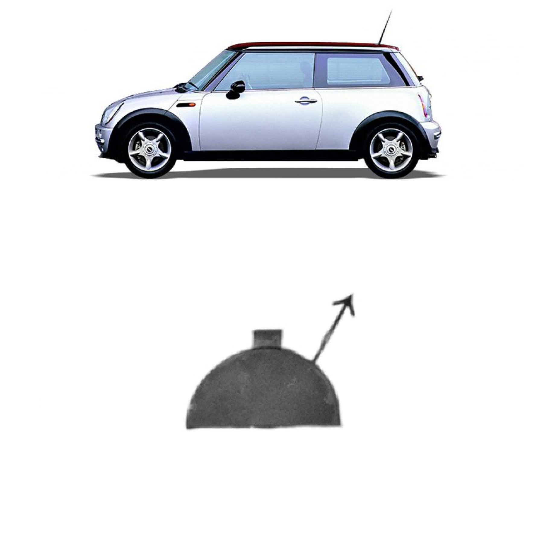 DM Autoteile 105582 Abschlepphaken Abdeckung Zughaken Stoßstange vorne kompatibel für Mini MINI 01-06 DM Autoteile 105582 Abschlepphaken Abdeckung Zughaken Stoßstange vorne kompatibel für Mini MINI 01-06 von DM Autoteile