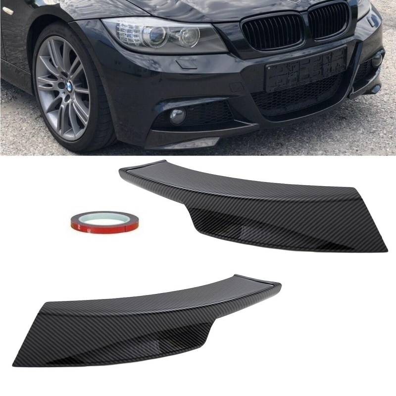 DM Autoteile Carbon Flaps SET für Stoßstange Spoiler Lippen passend für E90 E91 LCI M von DM Autoteile