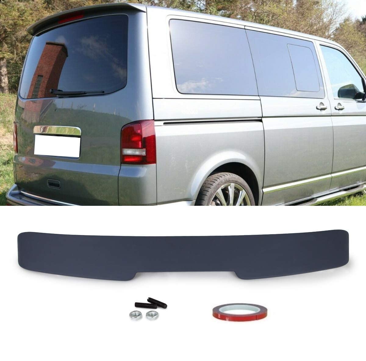 DM Autoteile Dachspoiler Heckklappen grundiert passt für T5 / T5.1 Transporter 2003 ? 2015 mit Heckklappe von DM Autoteile