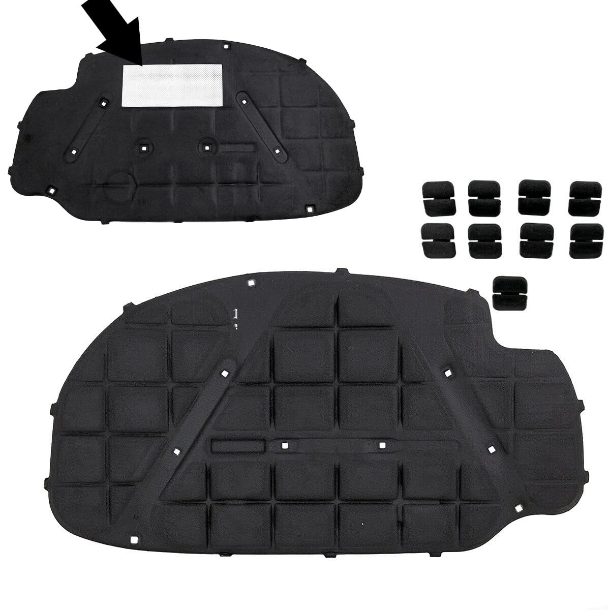 DM Autoteile Dämmmatte Motorhaube Motorhaubendämmung Motorraumdämmung + Montagekit kompatibel für VW Golf V 5 Jetta III DM Autoteile Dämmmatte Motorhaube Motorhaubendämmung Motorraumdämmung + Montagekit kompatibel für VW Golf V 5 Jetta III von DM Autoteile