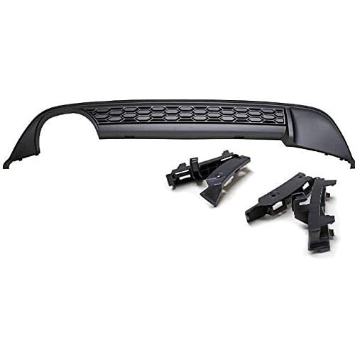 DM Autoteile Diffusor Stoßstange Ansatz Schwarz Matt 2 Rohr GTI GTD passend für Golf 7 VII DM Autoteile Diffusor Stoßstange Ansatz Schwarz Matt 2 Rohr GTI GTD passend für Golf 7 VII von DM Autoteile
