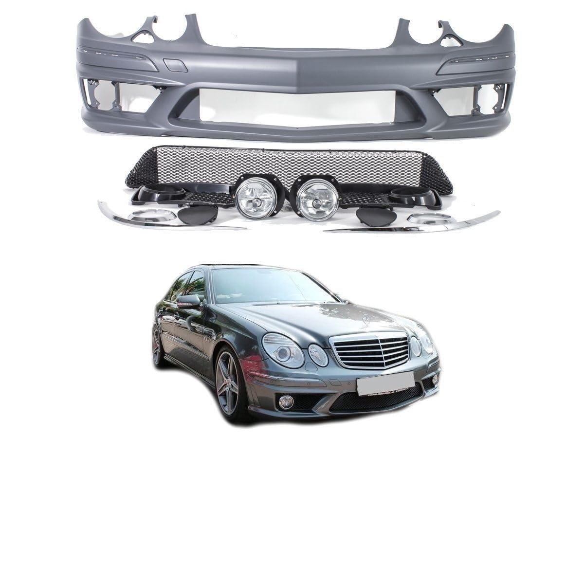 DM Autoteile E-Klasse W211 Front Stoßstange vorne +Zubehör für E63 AMG Mopf Facelift DM Autoteile E-Klasse W211 Front Stoßstange vorne +Zubehör für E63 AMG Mopf Facelift von DM Autoteile
