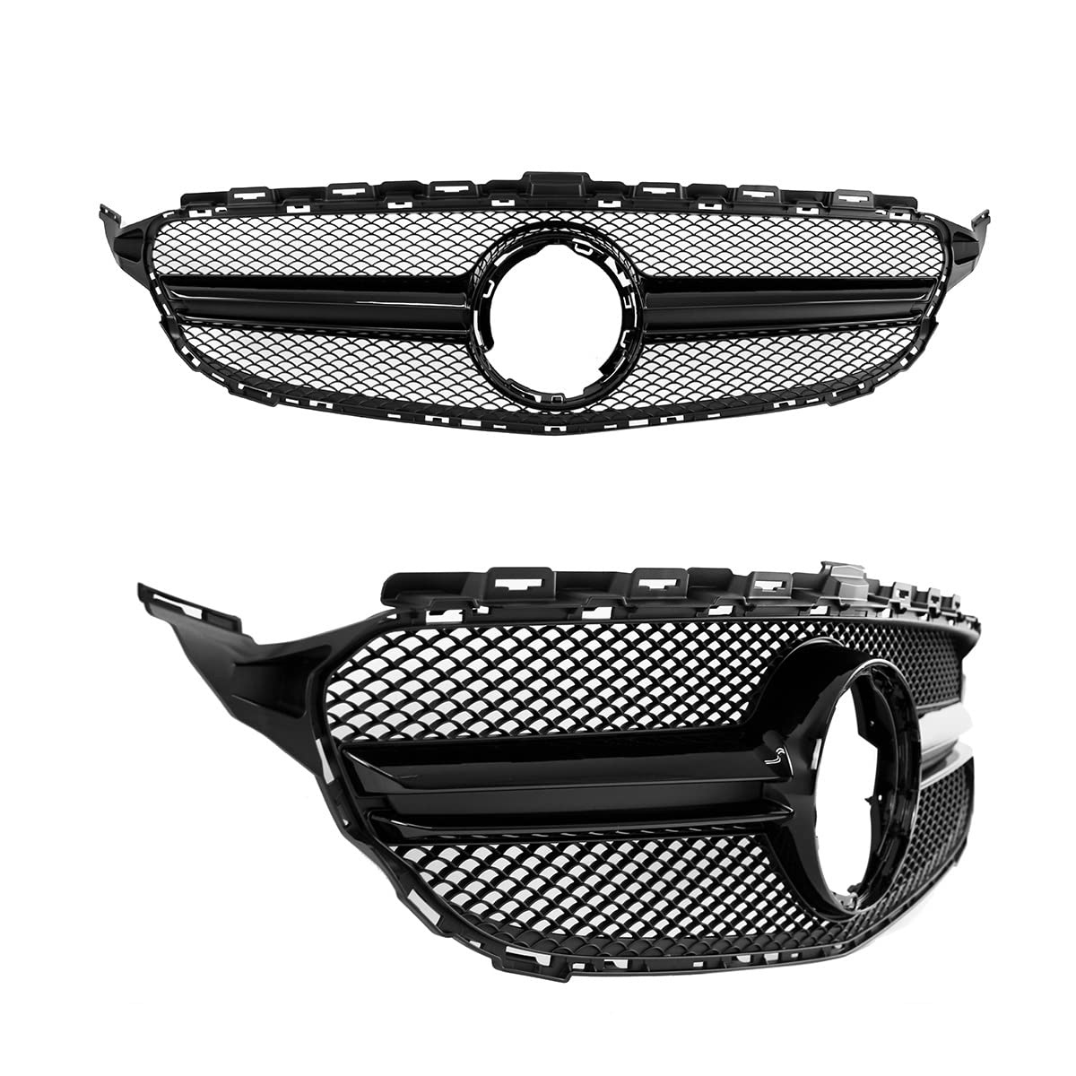DM Autoteile Facelift Kühlergrill Schwarz ohne Kamera passt für C-Klasse W205 S205 auch AMG Mopf ab 2018 DM Autoteile Facelift Kühlergrill Schwarz ohne Kamera passt für C-Klasse W205 S205 auch AMG Mopf ab 2018 von DM Autoteile