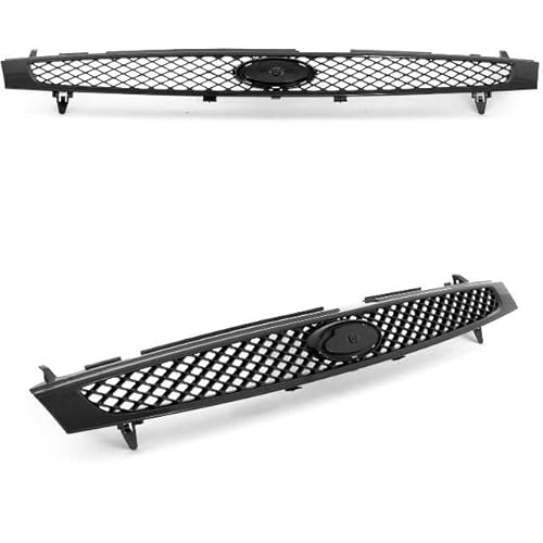 DM Autoteile Fiesta 5 V Kühlergrill Front Grill oben 2001-2005 Schwarz von DM Autoteile