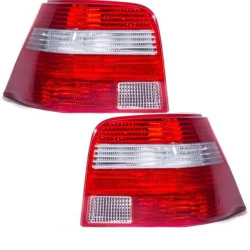 DM Autoteile Golf 4 IV Rückleuchten Set Facelift Design Rot Weiß alle Modelle Limousine von DM Autoteile