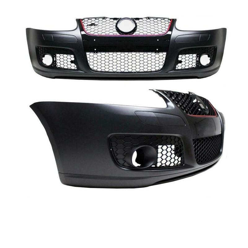 DM Autoteile 3101 Stoßstange Vorne aus ABS ZUBEHÖR SET kompatibel für VW Golf 5 + Wabengrill GTI + ABE von DM Autoteile