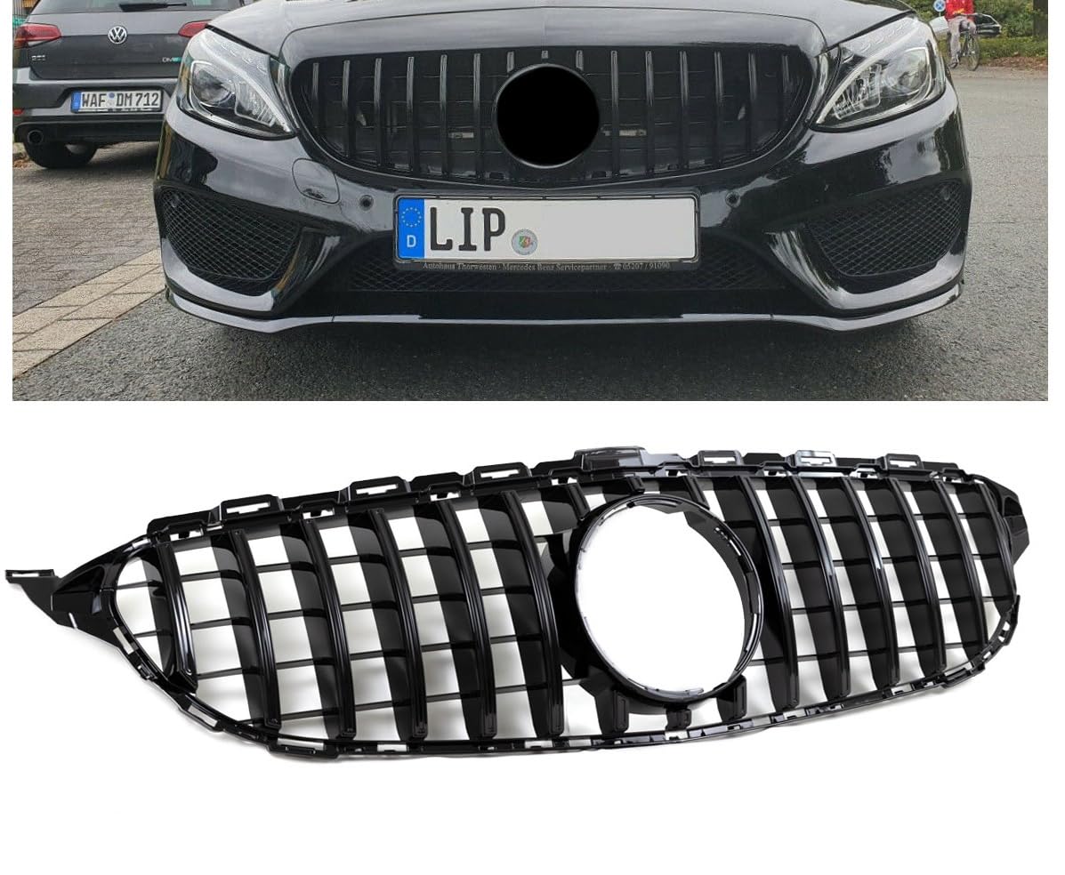 DM Autoteile 2227 Kühlergrill Grill Schwarz Glanz kompatibel für Mercedes C Klasse W205 S205 14-18 auf Sport-Panamericana GT DM Autoteile 2227 Kühlergrill Grill Schwarz Glanz kompatibel für Mercedes C Klasse W205 S205 14-18 auf Sport-Panamericana GT von DM Autoteile