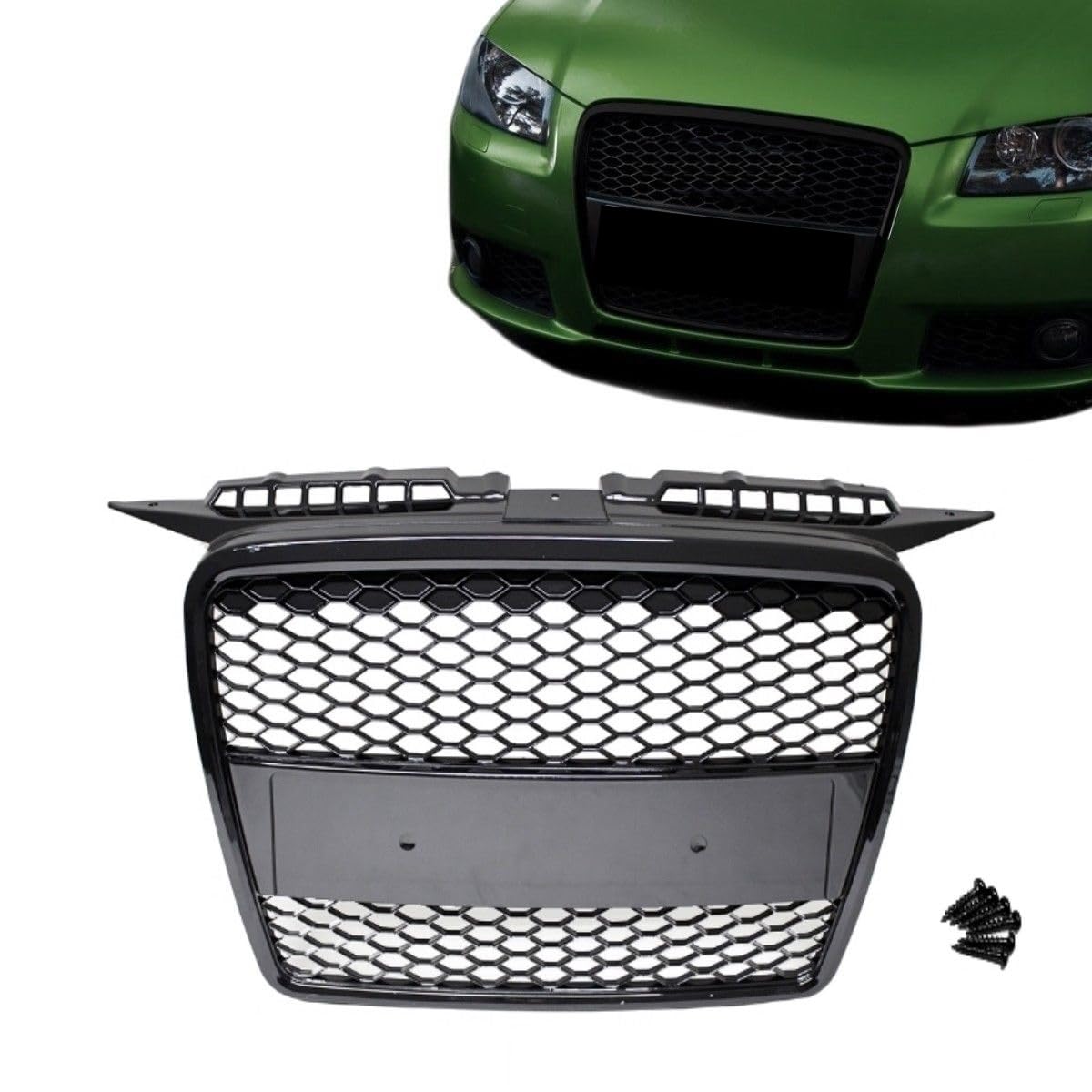 DM Autoteile Kühlergrill Wabengrill Schwarz Glanz passend für A3 8P 8PA 05-08 + Zubehör DM Autoteile Kühlergrill Wabengrill Schwarz Glanz passend für A3 8P 8PA 05-08 + Zubehör von DM Autoteile