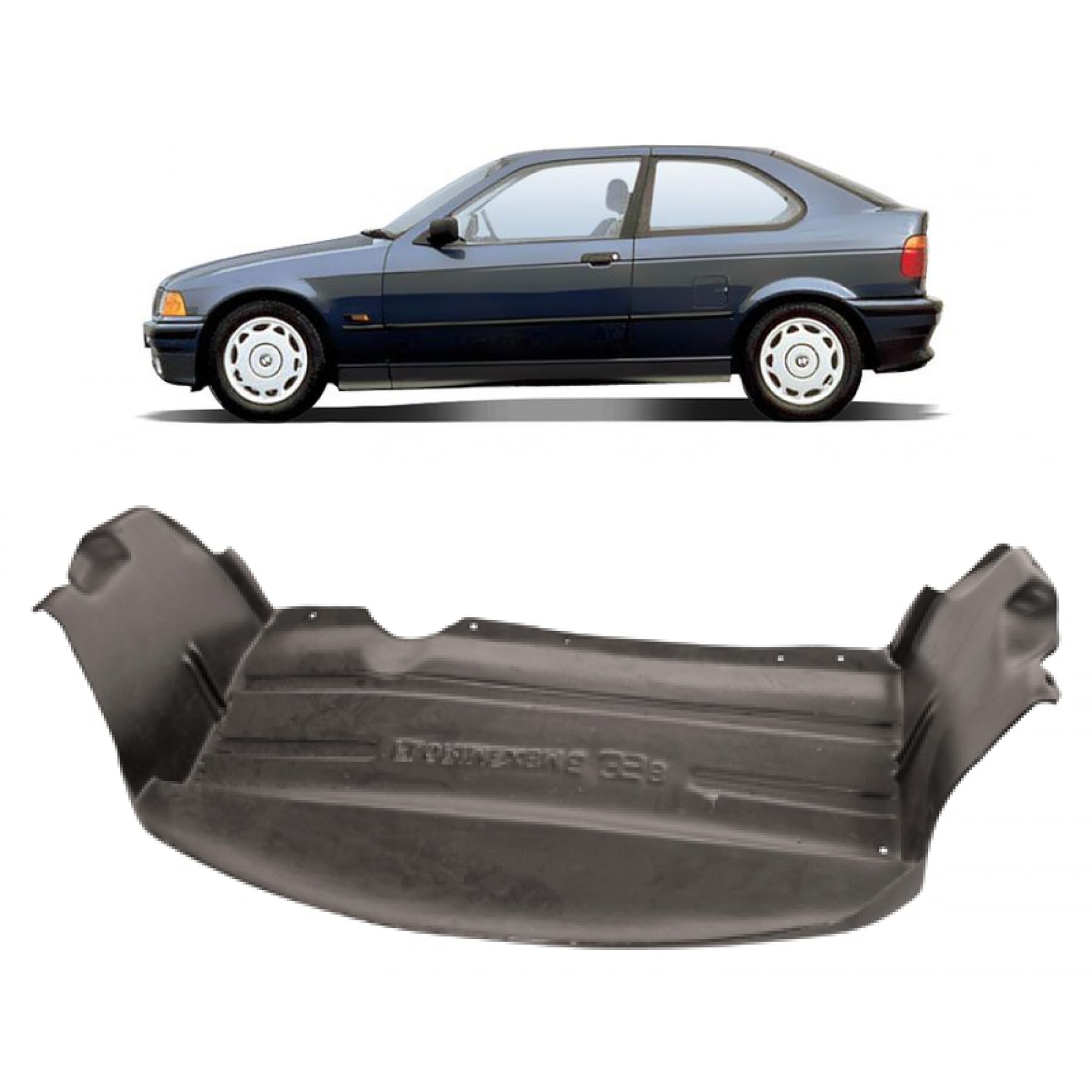 DM Autoteile Motorraumdämmung unten passt für 3er Touring, 3er Compact, 3er, 3er Cabriolet (E36) 90-98 von DM Autoteile