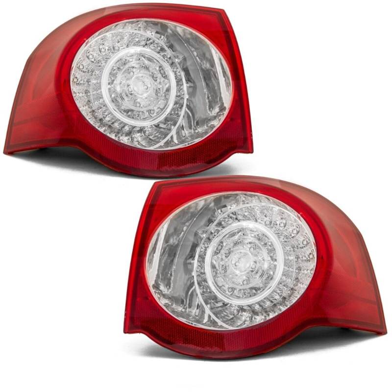 DM Autoteile 60887 Rückleuchten SET Rot/Weiß Bj 05-10 äusseres Teil kompatibel für VW Passat 3C5 Variant von DM Autoteile