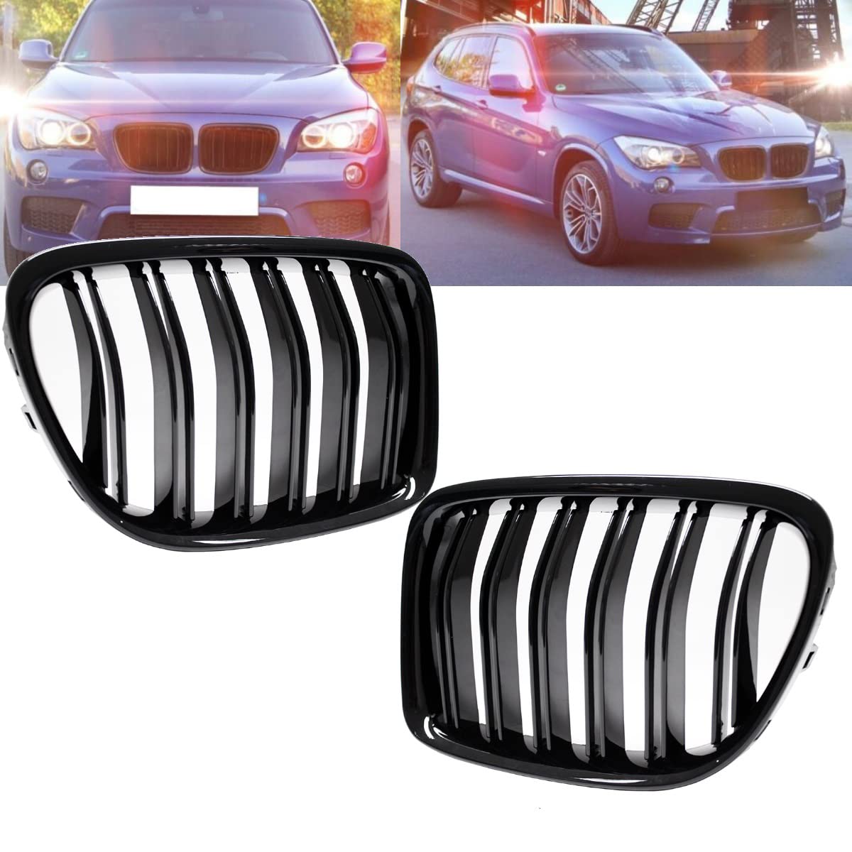 DM Autoteile SET Kühlergrill Schwarz GLANZ Doppelsteg passt für X1 E84 M Umbau 09-12 DM Autoteile SET Kühlergrill Schwarz GLANZ Doppelsteg passt für X1 E84 M Umbau 09-12 von DM Autoteile