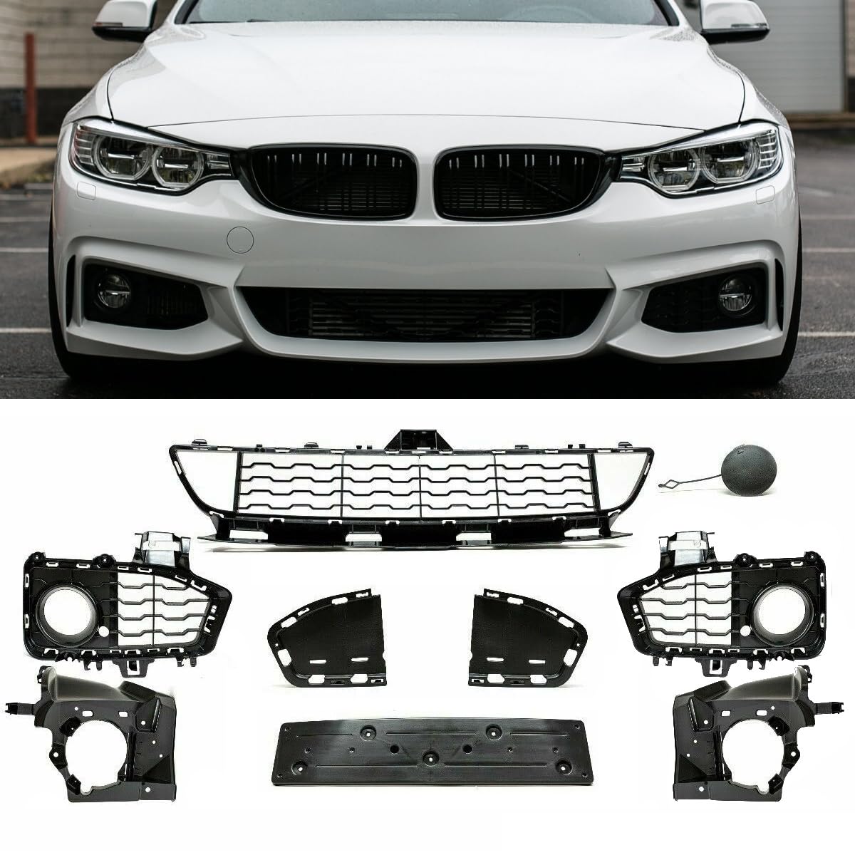 DM Autoteile 14092 SET Zubehör Komplett vorne kompatibel für BMW 4er F32 F33 F36 M-Paket Stoßstange DM Autoteile 14092 SET Zubehör Komplett vorne kompatibel für BMW 4er F32 F33 F36 M-Paket Stoßstange von DM Autoteile