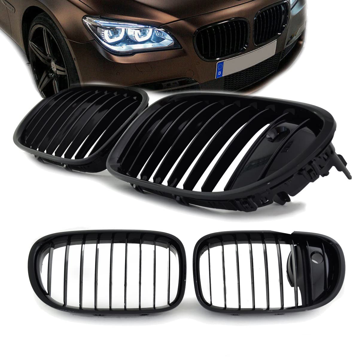 DM Autoteile Satz Sport-Performance Kühlergrill schwarz glänzend passt für 7er F01 F02 Bj 08-15 DM Autoteile Satz Sport-Performance Kühlergrill schwarz glänzend passt für 7er F01 F02 Bj 08-15 von DM Autoteile