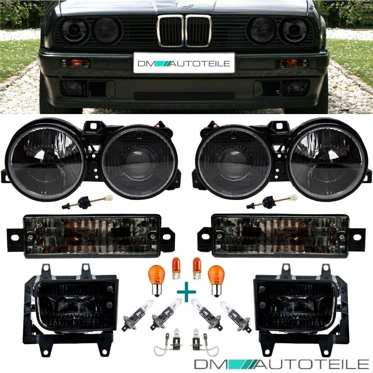 DM Autoteile Scheinwerfer Blinker Nebelscheinwerfer SET Schwarz passend für E30 ab 1987 DM Autoteile Scheinwerfer Blinker Nebelscheinwerfer SET Schwarz passend für E30 ab 1987 von DM Autoteile