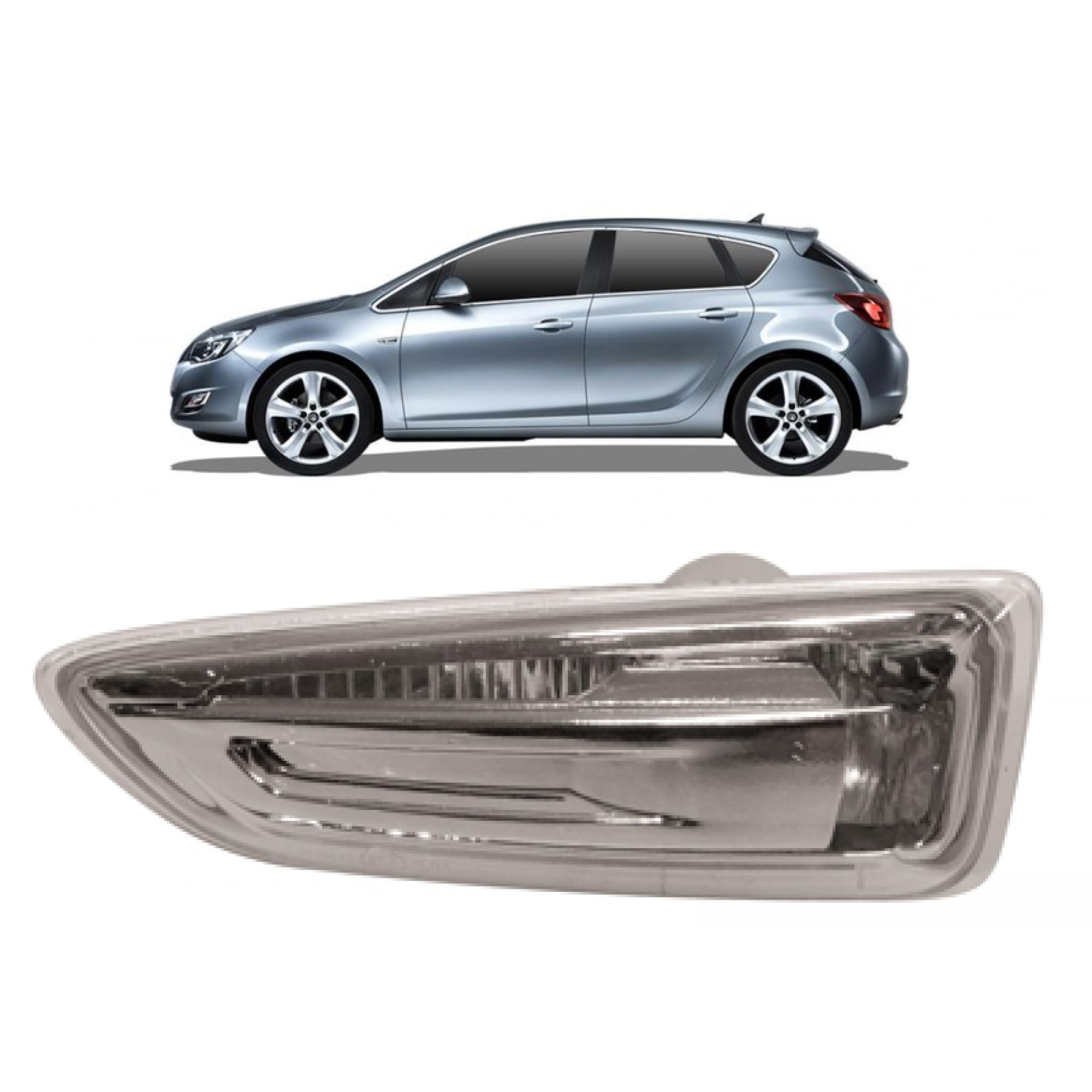 DM Autoteile Seitenblinker Blinker vorne links weiß kompatibel für Opel Astra J (P10) Caravan Kombi 140162 von DM Autoteile