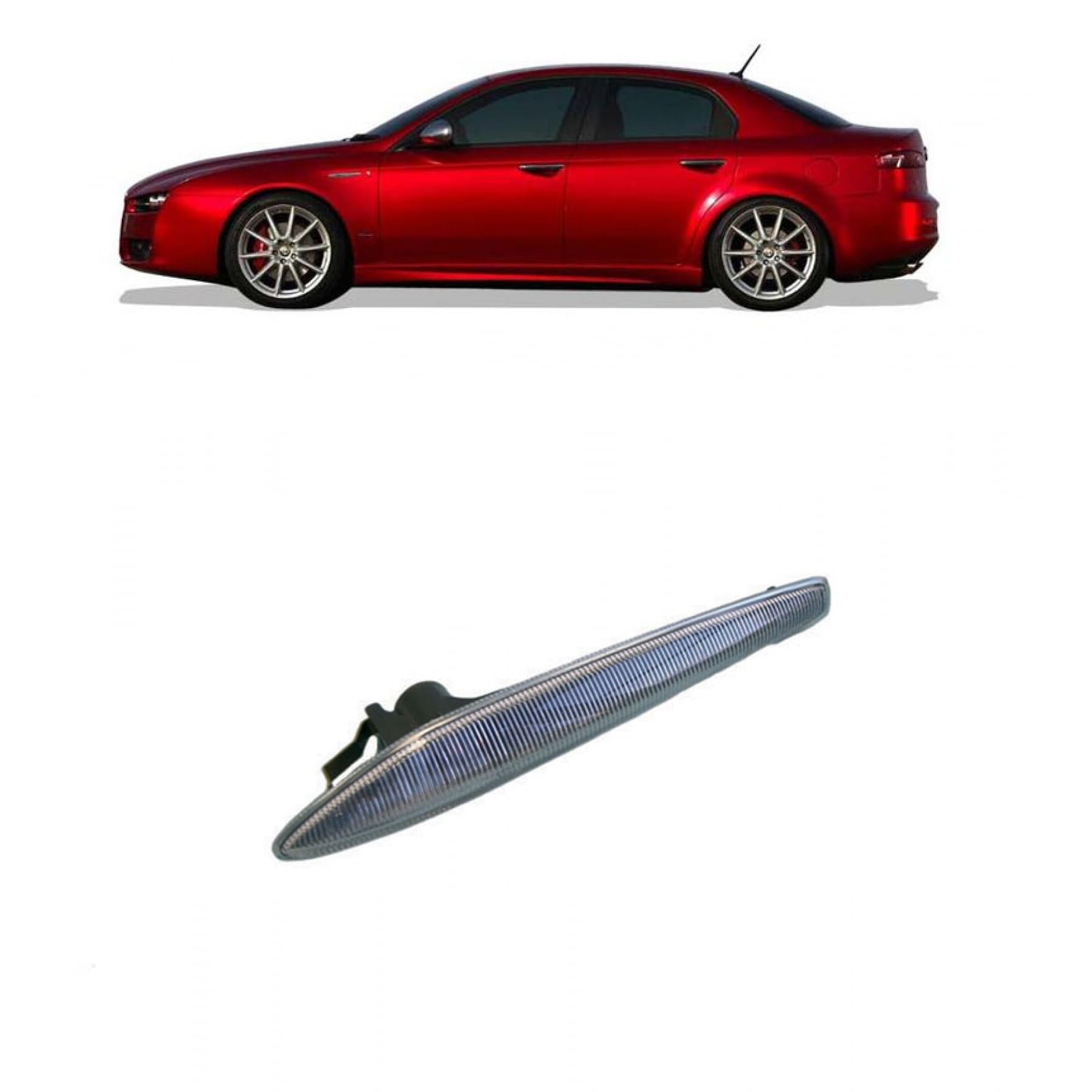 DM Autoteile Seitenblinker Blinker vorne rechts weiß kompatibel für Alfa Romeo 159 Sportwagon Brera 140291 von DM Autoteile