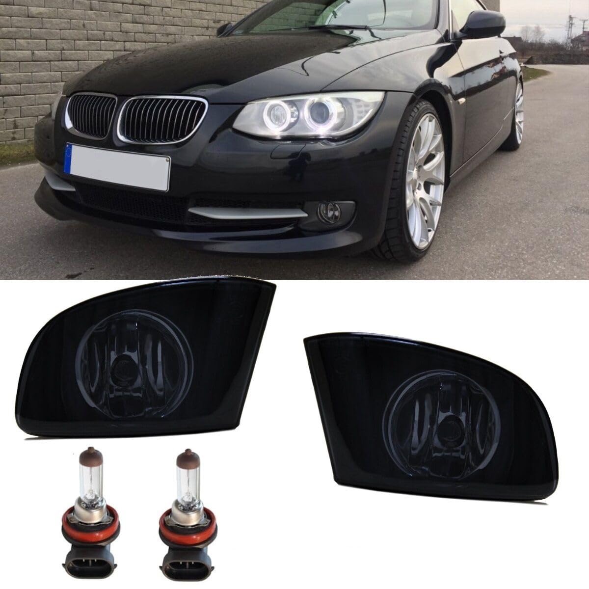 DM Autoteile Set 2x Nebelscheinwerfer Nebelleuchten Smoke Schwarz passt für E92 E93 Serie DM Autoteile Set 2x Nebelscheinwerfer Nebelleuchten Smoke Schwarz passt für E92 E93 Serie von DM Autoteile