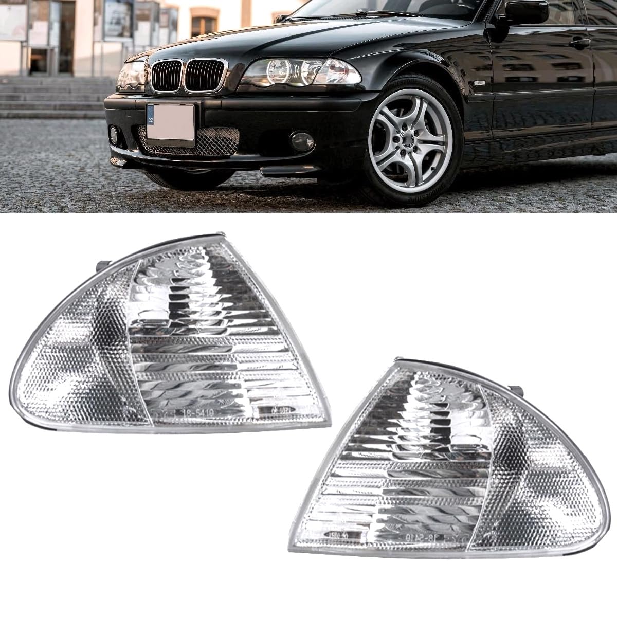 DM Autoteile Set E46 Frontblinker Set Weiß Rechts & Links 98-01 Limousine Touring von DM Autoteile