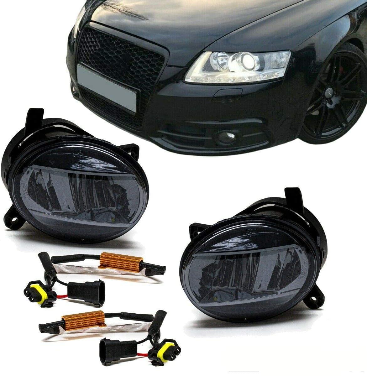 DM Autoteile Set Klarglas LED Nebelscheinwerfer Smoke passt für A4 B8 07-11 A6 4F 04-08 Q5 8R DM Autoteile Set Klarglas LED Nebelscheinwerfer Smoke passt für A4 B8 07-11 A6 4F 04-08 Q5 8R von DM Autoteile