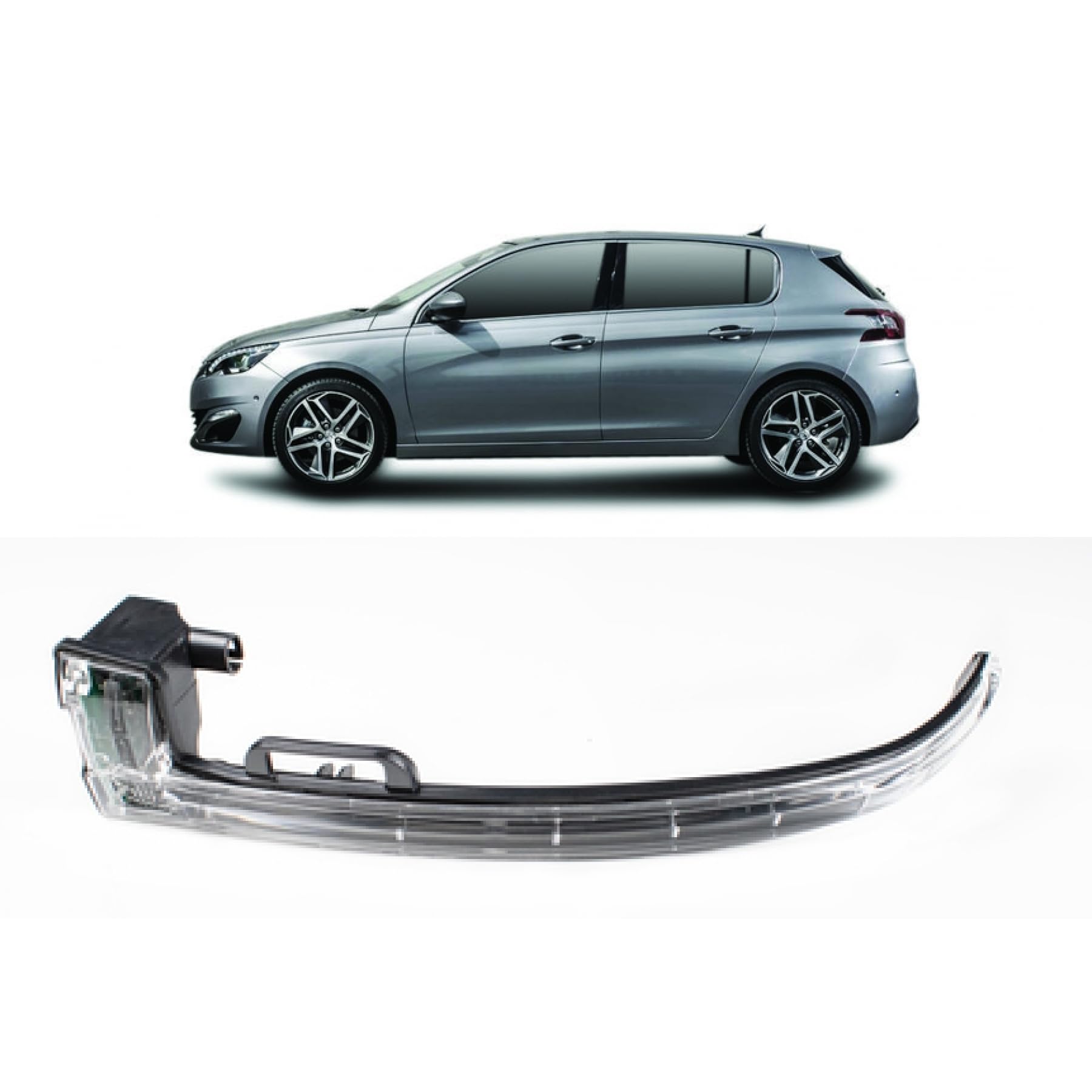 DM Autoteile Spiegelblinker Außenspiegel vorne links kompatibel für Peugeot 308 II SW 140362 von DM Autoteile