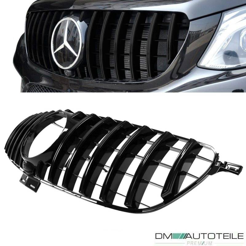 DM Autoteile 2778 Kühlergrill Schwarz kompatibel für Mercedes W166 C292 ab 2015-2018 auf Sport-Panamericana GT von DM Autoteile