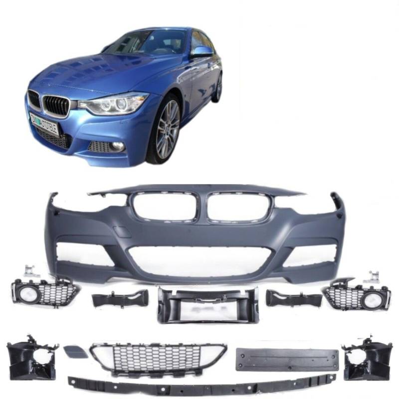 DM Autoteile 1500 Stoßstange vorne SPORT ohne PDC kompatibel für BMW 3er F30 F31 Serie & M-Paket+ABE von DM Autoteile
