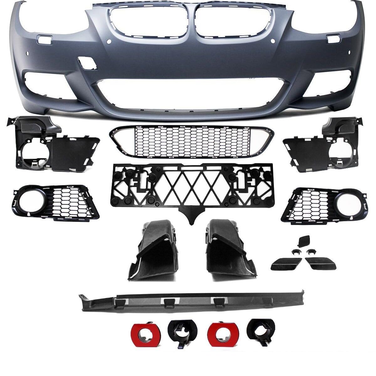 DM FACELIFT Sport Stoßstange vorne SRA/PDC +Gutachten passt für E92 E93 M-Paket von DM Autoteile