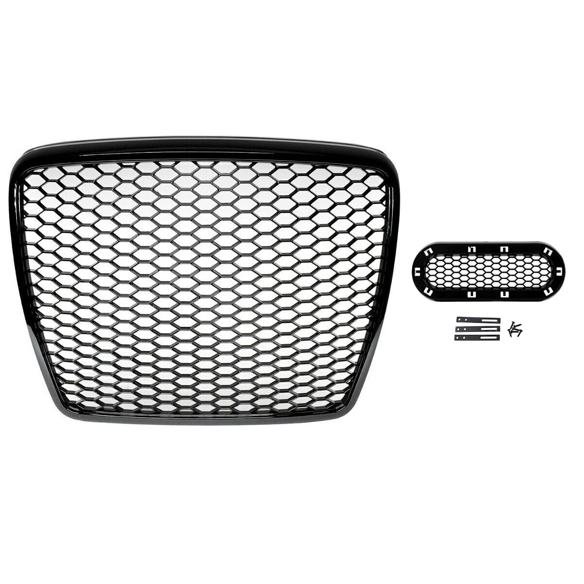Kühlergrill Wabengrill Schwarz glanz + Halter kompatibel für Audi A6 C6 4F 2008-2011 DM Autoteile 4313-H Kühlergrill Wabengrill Schwarz glanz + Halter kompatibel für Audi A6 C6 4F 2008-2011 DM Autoteile 4313-H von DM Autoteile