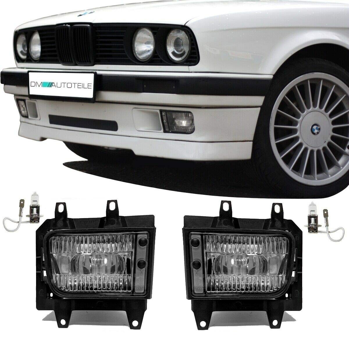 Nebelscheinwerfer SET Klarglas + H3 Birnen passend für E30 Facelift ab 1987 Nebelscheinwerfer SET Klarglas + H3 Birnen passend für E30 Facelift ab 1987 von DM Autoteile