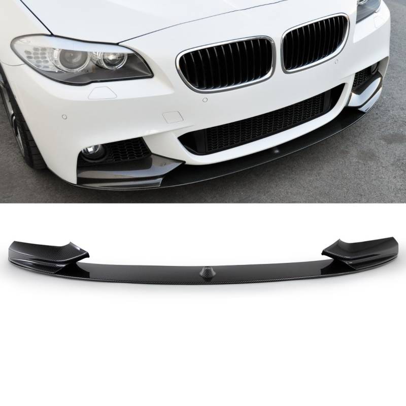Sport-Performance Frontspoiler 3-teilig Lippe Carbon Glanz kompatibel für BMW 5er F10 F11 M-Paket DM Autoteile 2-1475 von DM Autoteile