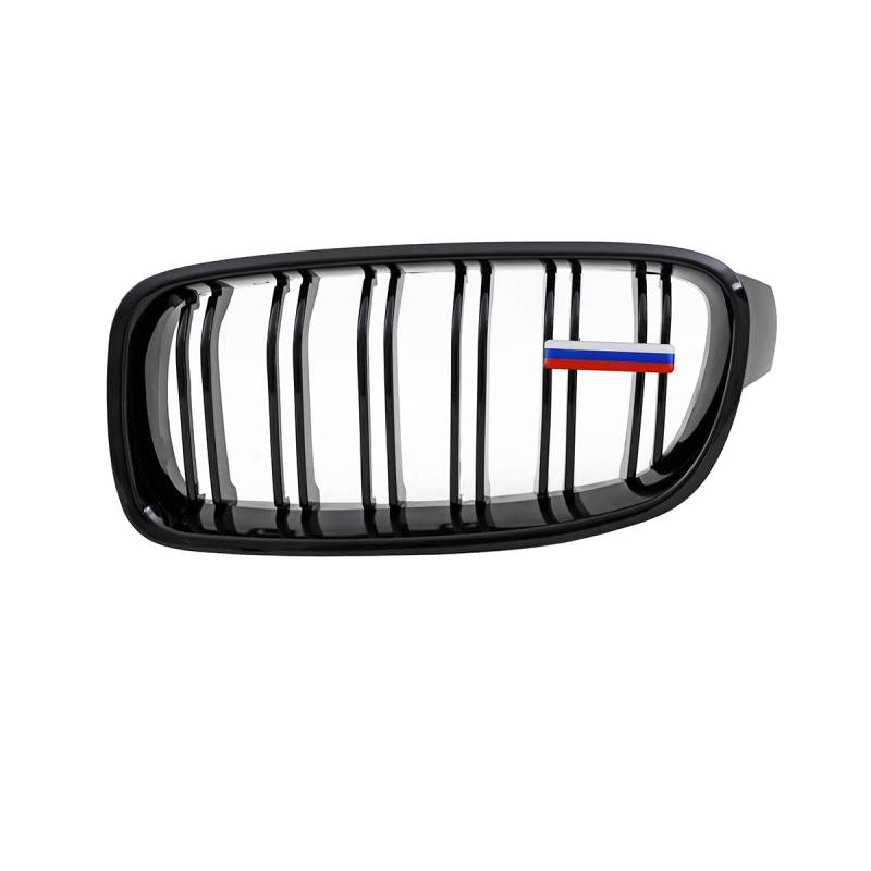 Wunsch Länderflaggen + Emblem Halter für BMW F30 F31 Doppelsteg Kühlergrill Russland von DM Autoteile