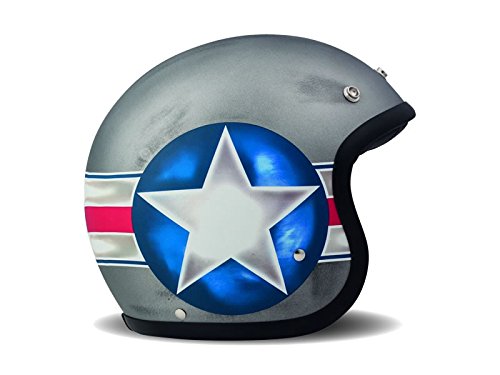DMD Motorcycle Helmet, Grey, Größe M1 56 von DMD