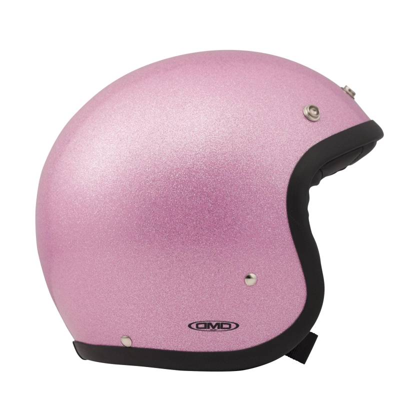 DMD Herren Jet-Vintage Motorradhelm, rosa, XS von DMD