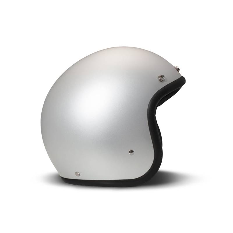 DMD Retro Aluminium Silber Matt Open Face Helm Jethelm Motorradhelm ECE22.06, M von DMD