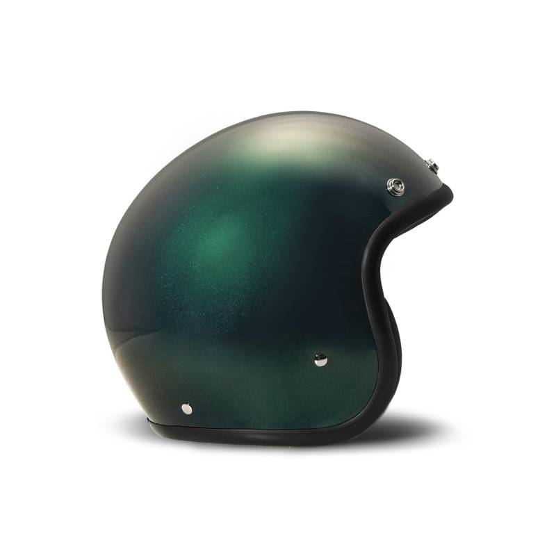 DMD Retro Deep Green Open Face Helm Jethelm Motorradhelm ECE22.06, XL von DMD