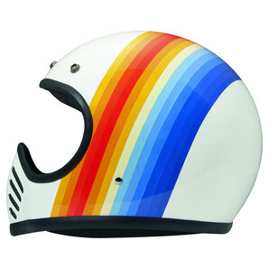 DMD Seventyfive Eighty Integralhelm Weiss Blau Gelb Rot Orange DMD Seventyfive Eighty Integralhelm Weiss Blau Gelb Rot Orange von DMD