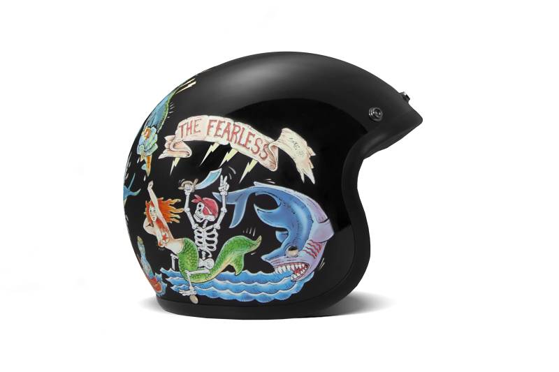DMD Vintage Fate Open Face Helm Jethelm Motorradhelm, L von DMD