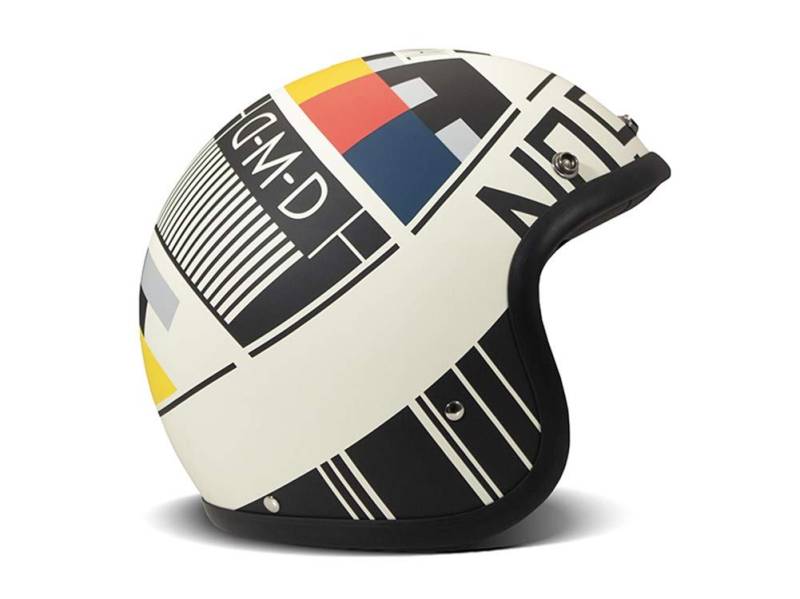 DMD Vintage No Signal weiß Open Face Helm Jethelm Motorradhelm mehrfarbig, S von DMD