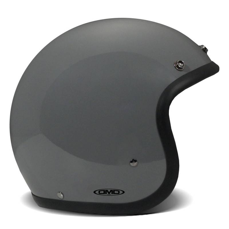 DMD Vintage Solid Crayon Grey Open Face Helm Jethelm Motorradhelm, XL von DMD