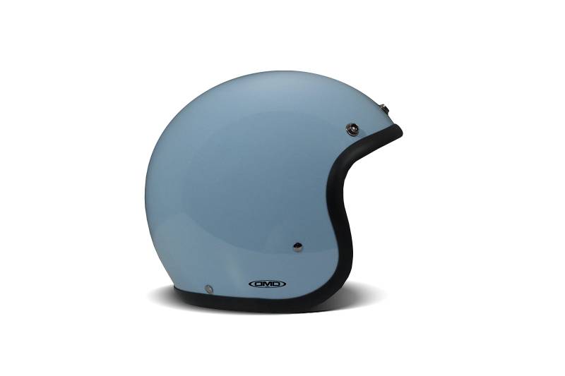 DMD Vintage Solid Light Blue Open Face Helm Jethelm Motorradhelm, L von DMD