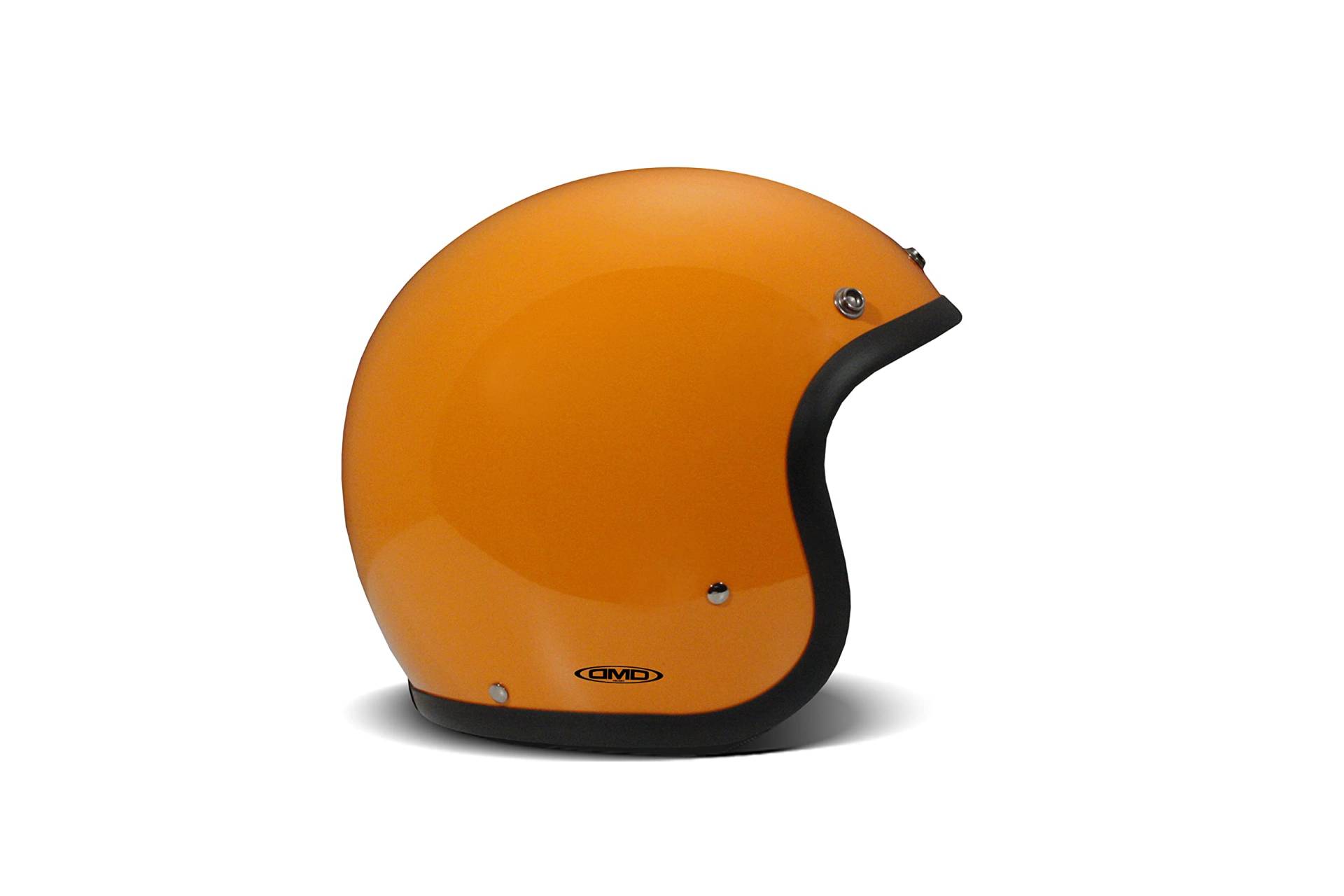 DMD Vintage Solid Orange Open Face Helm Jethelm Motorradhelm, S von DMD