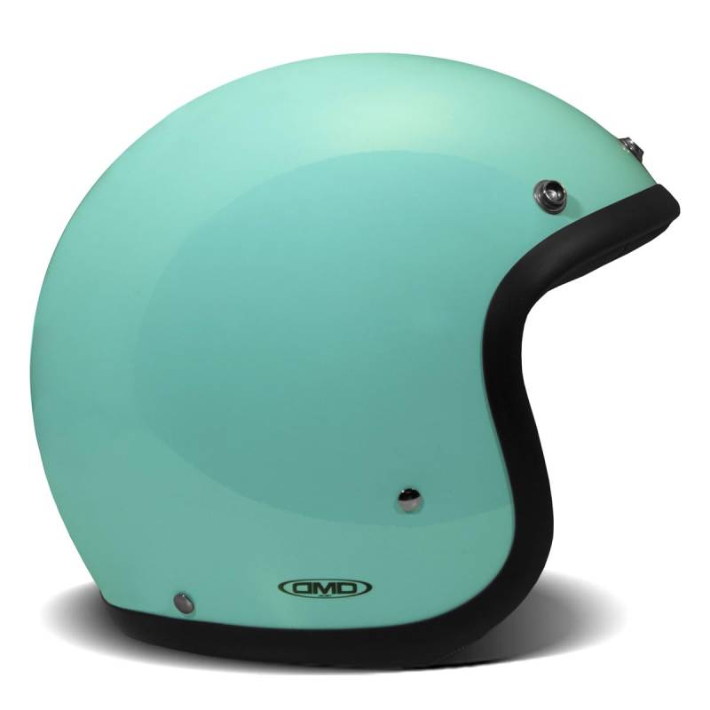 DMD Vintage Solid Turquoise türkis Open Face Helm Jethelm Motorradhelm, XS von DMD