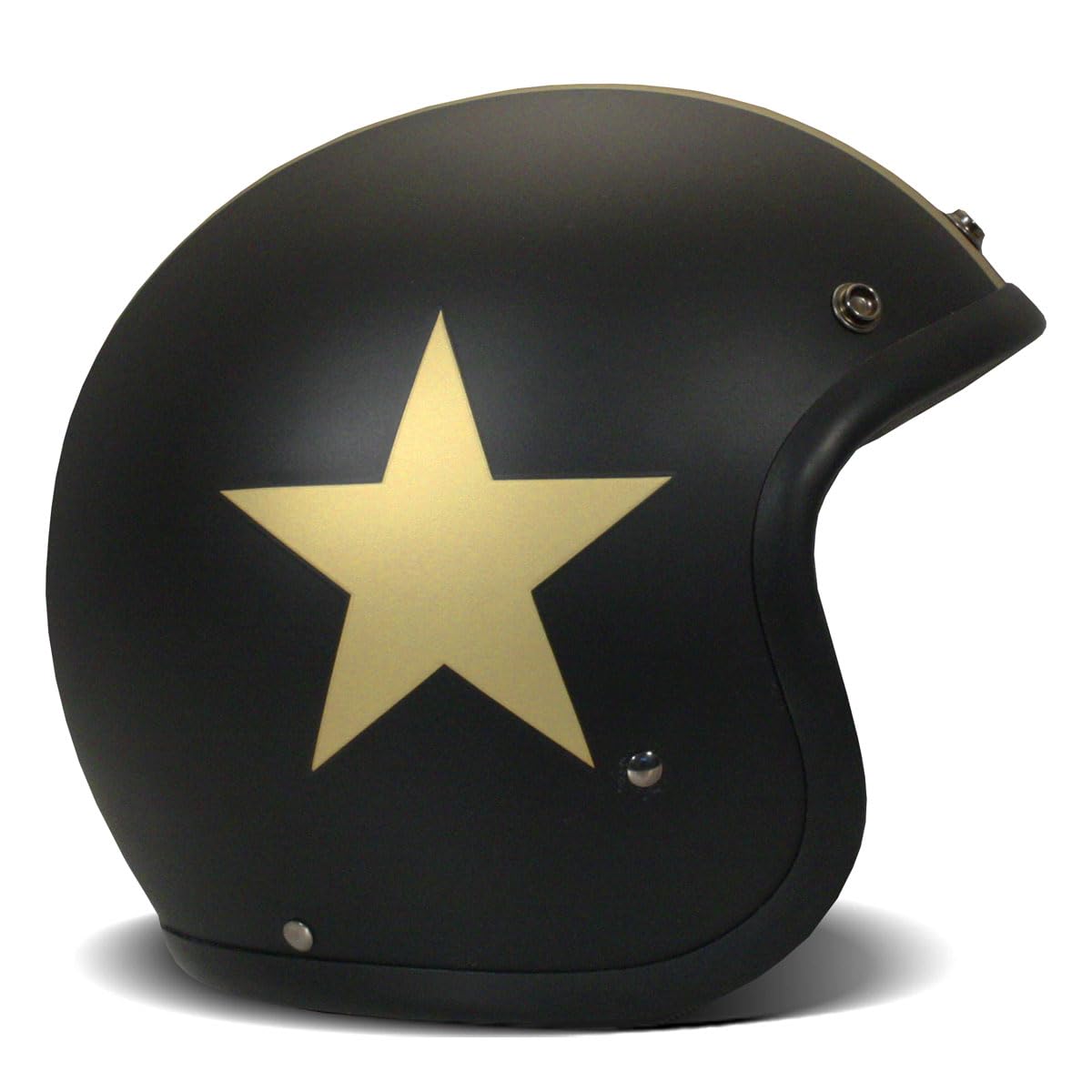 DMD Vintage Star Black Gold Open Face Helm Jethelm Motorradhelm, XL DMD Vintage Star Black Gold Open Face Helm Jethelm Motorradhelm, XL von DMD