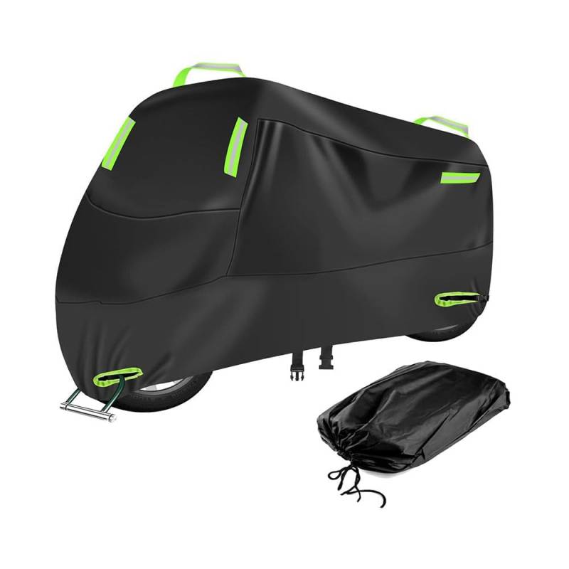 Motorrad Abdeckplane Outdoor Wasserdicht für CRF 300 L Rally CRF300 300L 2021 2022 2023 2024, Motorradabdeckung Motorradgarage Staubdicht Winddichte Motorradplane,B Green von DMFCJQ