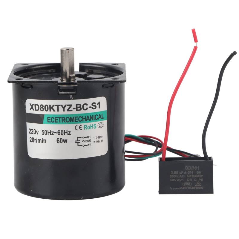 60W XD80Ktyz Excentric Welle Permanent Magnet AC Synchronmotor Stille Langzeitlebensdurchmesser Tarifgeschwindigkeit Große Torsion Große Torsion (20 U/min/min AC220V) von DMLENGOIN